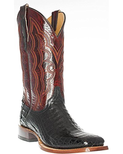 Caiman Belly Western Boot Square Toe 
