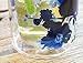 Cypress Home Bella Blue Double Wall Glass Travel Coffee Cup with Lid