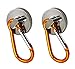 10L0L (2) Super-Strong Neodymium Magnet Holds 35 Lbs! Carabiner Snap Hook