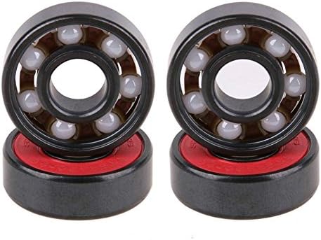 PREESPORTS 1PC/5PCS/8PCS/10PCS 608 Ceramic Ball Inline Speed Bearing For Finger Spinner Skateboard Drift Plate (5 Pcs)