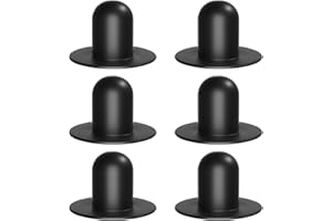 GUWETA 6 Pack Pool Wall Plug, Swimming Pool Pump Strainer Hole Plug for Intex & Bestway Ground Swimming Plug Wall Plug Stopper Filter Pump Water Stopper Drainer Plugs (Black)