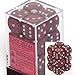 d6 16mm 12 Dice Set Speckled Silver Volcano CHX25744