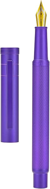 Hongdian erofa Purple Forest Bent Nib Fude Pen with Converter Gift Box Set view 3