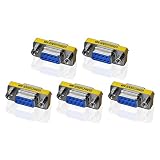 SIENOC 9 Pin RS-232 DB9 Male to Male/Female to Female Serial Cable Gender Changer Coupler Adapter (5 packs of female)