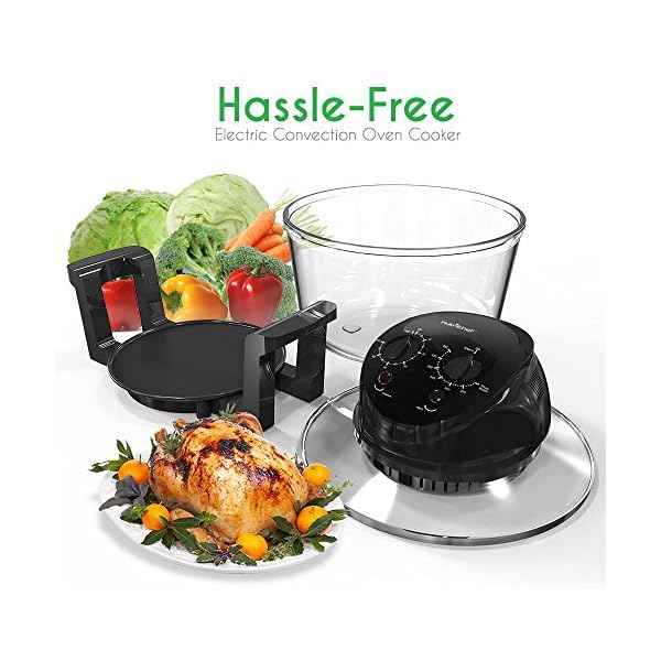 Nutrichef Convection Countertop Toaster Oven Healthy Kitchen Glass