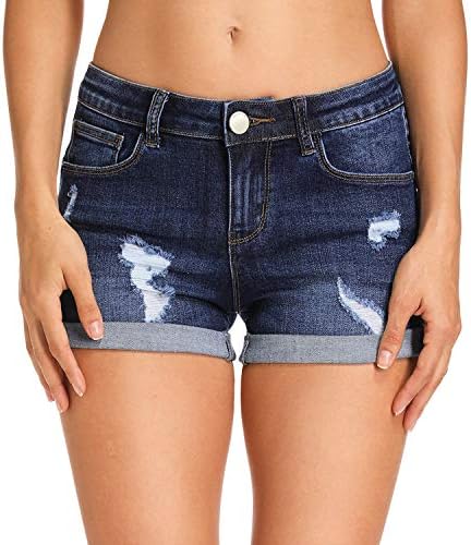 HOCAIES Womens Juniors Mid Rise Jean 