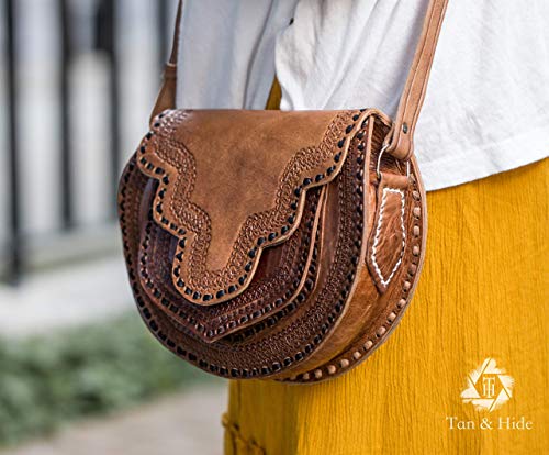 bohemian leather backpack