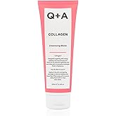 Q+A Collagen Cleansing Balm (125ml), Balm-to-Oil Face Cleanser, Makeup Remover with Squalane and Coconut Oil, Hydrating and Nourishing Face Wash, Promotes Plump and Supple Skin, Vegan Skincare