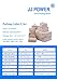Travel Packing Cubes Set Toiletry Kits Shoe Bag JJ POWER Luggage Organizers (Beige)