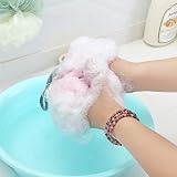 Omenluck Braided Mesh Bath Shower Sponge Ball Loofah 12cm Green Adult view 3