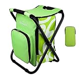 TAOHUA GARDEN Folding Camping Chair & Backpack with Cooler Insulated Picnic Bag Camping Stool Oxford Fabric Hiking Fishing Travel Beach BBQ Outdoor activies