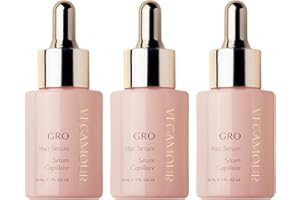 VEGAMOUR GRO Hair Serum for Hair Thinning & Shedding, Thicker Fuller Looking Hair In As Soon As 90 Days, Non Oily, Bergamot Scent, Vegan & Cruelty Free