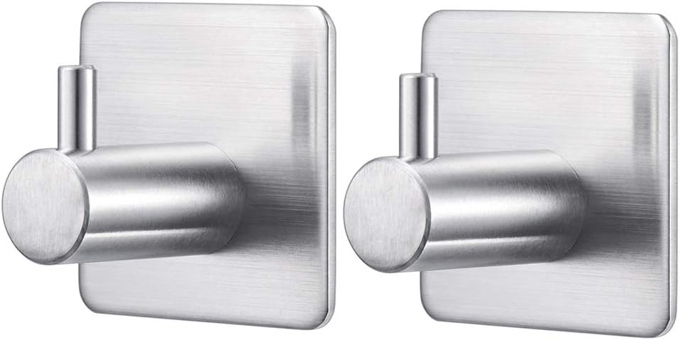 UPSTONE Towel Hook 3M Ceramic Tile Self Adhesive Wall Hanging Hooks for ...