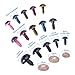 PH PandaHall 214 Pieces 5 Size 5 Color Safety Eyes Plastic Safety Eyes Plastic Eyes with Washers for Doll, Puppet, Plush Animal(8mm, 10mm, 12mm, 14mm, 16mm)