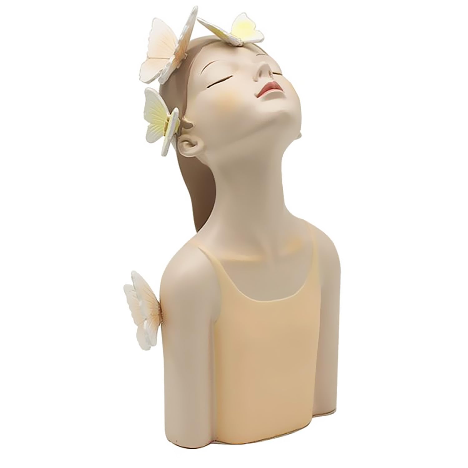 Lesser & Pavey Papillon Chic Peach 26cm Girl Figurine For Home & Office | Home Décor Ornament Gift For Women | Living Room Elegant Fairy Girl Statue | Lovely Indoor Figurine Ornament