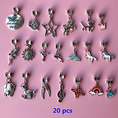 Joojus Bracelet Making Craft Kit for Girls Jewelry Gift Idea for Teen Girls, Charm Bracelets Kit with Beads, Jewelry Pendant Charms, Bracelets Necklace String for DIY Bracelets Craft Necklace Making