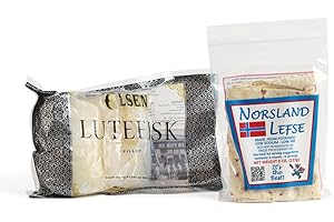 NORSLAND LEFSE Lutefisk Fillet & Lefse Dinner for 2