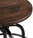 Pioneer Square Dane Metal-and-Wood Counter-Height Swivel Bar Stool, Set of 2 - Black