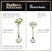 Jade Roller for Face | Ultra-Premium Real Jade Rolling Anti-Aging Eye Roller | Reduce Wrinkles, Depuff, Soothe Skin | Use as Ice Roller for Immediate Results | Beautiful Gift by ZenRenu
