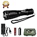 LED Flashlight, zotoyi LED Handheld Flashlight, 5 Adjustable Modes Zoomable LED Tactical Flashlight Torch, 18650 Battery&Recharge, Shockproof & Water Resistant