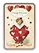 Cavallini Vintage Valentine Glitter Greetings, 12 Assorted Postcards