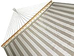 SueSport Doule Hammock Waterproof and UV Resistance, Beige Stripe