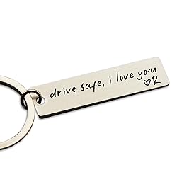 HubbgDesign Key Chain Drive Safe I Love You