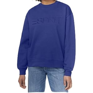 Esprit Women's Blue Embroidered Sweatshirt viral vintage style 80's 90's | Women's, Sweatshirt