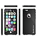 PunkCase Waterproof Case W/Built in Screen Protector [StudStar Seriies] Thin, Protective & QI Wireless Charging IP68 Certified Cover for iPhone 6/6s [Black]