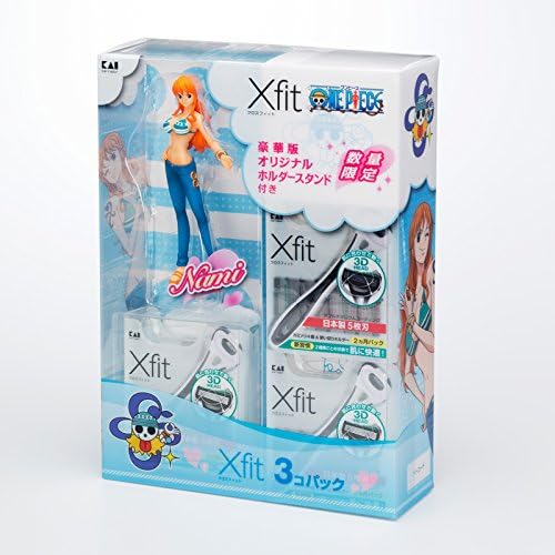 Amazon Co Jp Xfit クロスフィット 5枚刃カミソリ ワンピース企画第1弾3コパック オリジナルホルダースタンド ナミ ドラッグストア