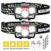 STURME Rechargeable Headlamp Flashlight 2 Pack 800 Lumens Bright LED Headlamp with Red Light and Motion Sensor 5 Modes Camping Hiking Running Headlamps for Adults Kids