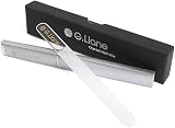 G.Liane Crystal Glass Nail File Set with Case Dual-Sided Etched File