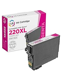 LD© Remanufactured Epson 220 x l Cartuchos de tinta conjunto de 4 HY Incluye: 1 T220 X L120 Negro, 1 T220 X L220 Cian, 1 T220 X L320 Magenta, y 1 T220 X L420 Amarillo