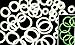 Green Glow in The Dark Silicone O-Rings (Pack of 10)