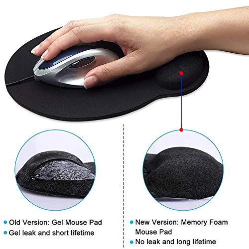 Mouse Pad Ergonomic Mouse Pad with Gel Wrist Rest Support Gaming Mouse