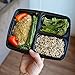 Meal Food Prep Containers Bento Box - 14 Pack Divided Take Out Lunch Box - Food Storage Portion Control - 21 Day Fix BPA Free, Reusable, Microwavable, Dishwasher & Freezer Safe