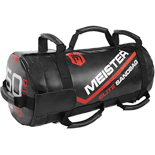 UPC 797435694514, Meister 50lb Elite Fitness Sandbag Package w/ 3 Removable Kettlebells - Black