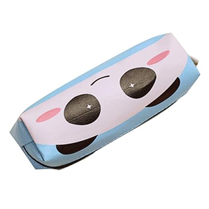 Mignon Dessin Panda Animé Crayon Affaire Papeterie Sac Cuir