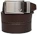 SlideBelts Men's Golf Ratchet Belt - Custom Fit - Mocha Brown with Winged Silver Buckle (Vegan)