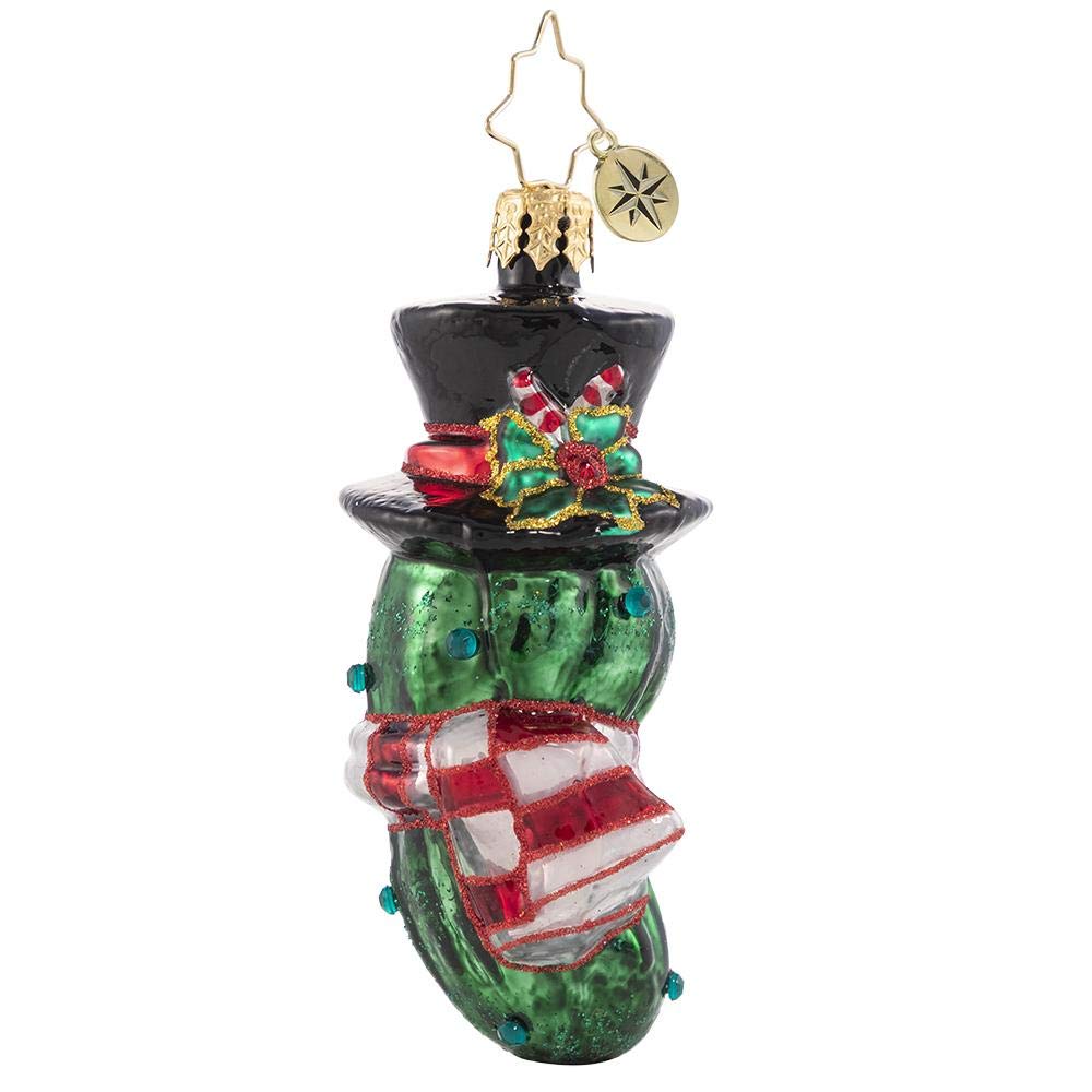 Christopher Radko Hand-Crafted European Glass Christmas Decorative Ornament, The Christmas Pickle Gem