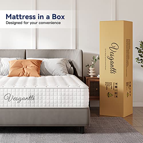 Vesgantti 10 Inch Multilayer Hybrid Queen Mattress Multiple Sizes