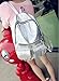 Silver Women Hologram Backpacks Reflective Mirror Surface Backpack Girls School Bookbag