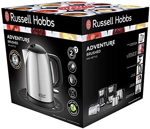 Russell Hobbs Bouilloire Compacte 1L, Ebullition Rapide, Filtre Anti-Calcaire Amovible, Lavable, Niveau d'Eau Visible - 24991-70 Adventure - Cuisine A Vivre Russell Hobbs Bouilloire Compacte 1L, Ebullition Rapide, Filtre Anti-Calcaire Amovible, Lavable, Niveau d'Eau Visible - 24991-70 Adventure
