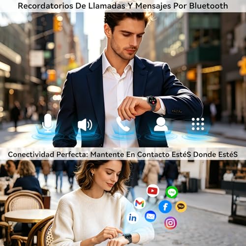 Smart Watch Men Women Smartwatch with Calls: Waterproof Fitness Tracker Bluetooth Digital Smart Watch Sports Bracelet Activity Pedometer Heart Rate Monitor Sleep Monitor for Android iOS