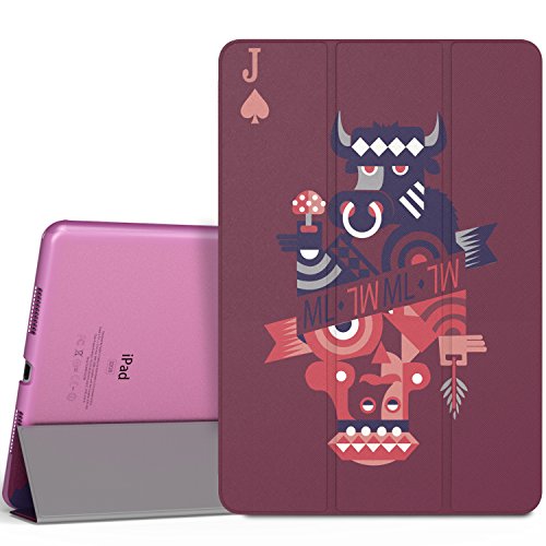 MoKo Case for iPad Pro 9.7 - Ultra Slim Lightweight Smart-shell Stand Cover with Translucent Frosted Back Protector for Apple iPad Pro 9.7 Inch 2016 Release Tablet, Poker J (with Auto Wake / Sleep)