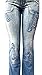 Women's Junior Blue Denim Premium Stretch Bootcut/Straight Cut Jean Pants