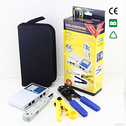 Noyafa NF-1202 Network toolkit with 4 in 1 Network Cable Tester -Used for verify FJ11/FJ45/Coax/USB cables