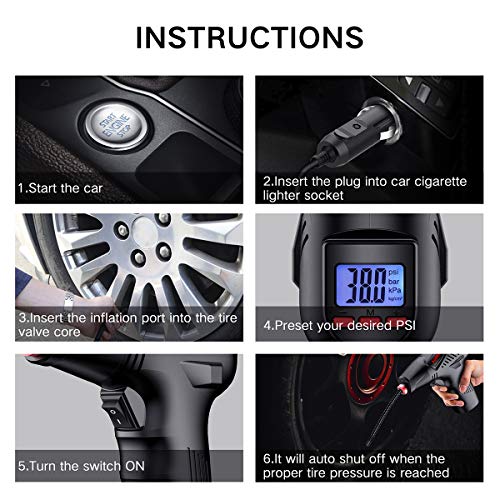 6 Audew+Portable+Compressor+Motorcycle+Inflatables