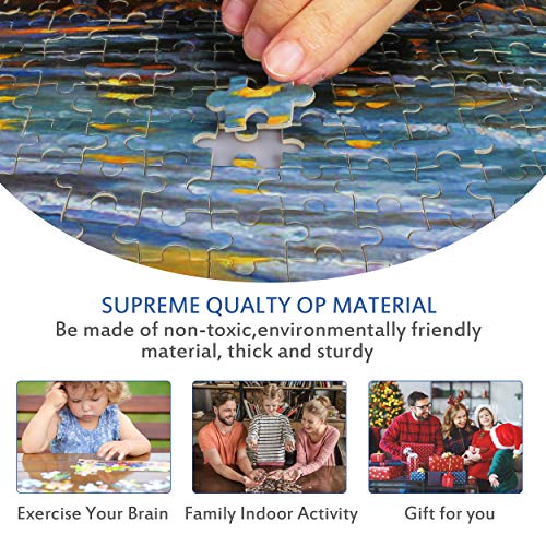 VONLUXE Jigsaw Puzzles 1000 Piece for Adults Puzzle for Adults & Kids Large Puzzle Game Toys Gift Romantic Night Puzzles Challenging Puzzle Game 27.5\