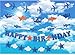 Airplane Aviator Themed Party Decorations, Plane Birthday Party Supplies for Boys, Airplane Birthday Party Decorations with Happy Birthday Banner, Airplane Happy Birthday Banner Pennant - Airplane Party Decoration - Up Up and Away Party for Boys Girls Kids 1st 2nd 3rd 4th Bday Decor